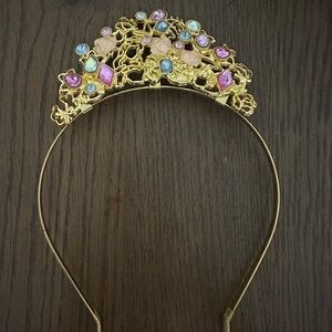 Disney Cruise BBB Sleeping Beauty Dress and Crown. EUC